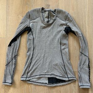 Lululemon long sleeve top with shoulder and arm detailing